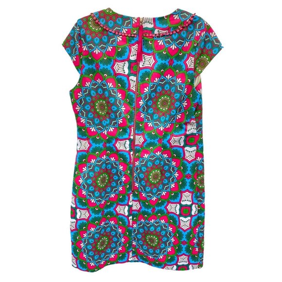 Jade Dress Women’s Medium Turquoise Pink‎ Green Sheath Sleeveless Zip Up - Picture 4 of 8